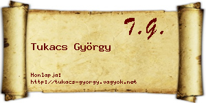 Tukacs György névjegykártya